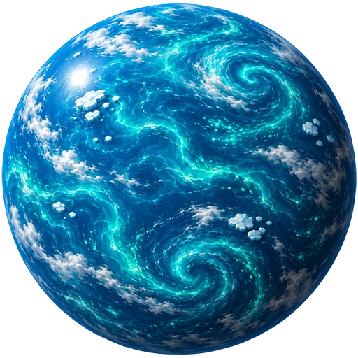 Brine, a teal ocean moon