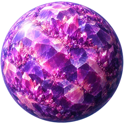 Glint, a purple crystal world